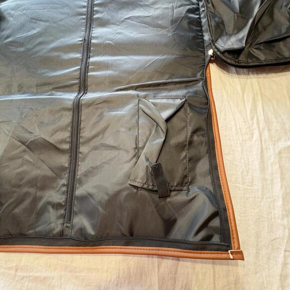 CRG Prestige 2-in-1 Garment Bag Dark Gray Tan Brown Travel Casual Bag NEW NWT - Picture 11 of 14